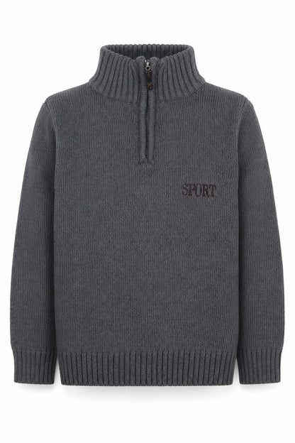 Jinsetongnian Boys Grey Acrylic Pullover Sweatshirt Size 6 Years Pullover - Sport