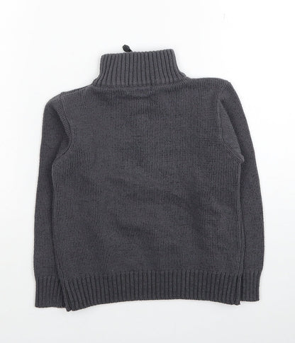 Jinsetongnian Boys Grey Acrylic Pullover Sweatshirt Size 6 Years Pullover - Sport