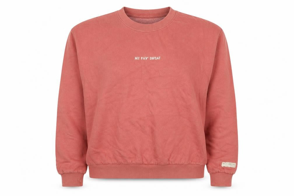 Womens UK Size M Bershka Red Pullover Sweatshirt