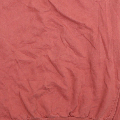 Bershka Womens Red Cotton Pullover Sweatshirt Size M Pullover - My Fav' Sweat