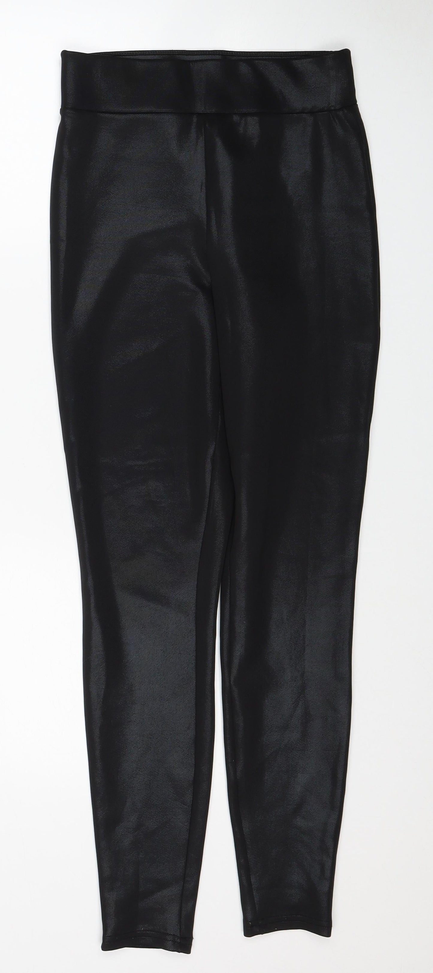 Womens UK Size 8 Papaya Regular Fit  Black Trousers
