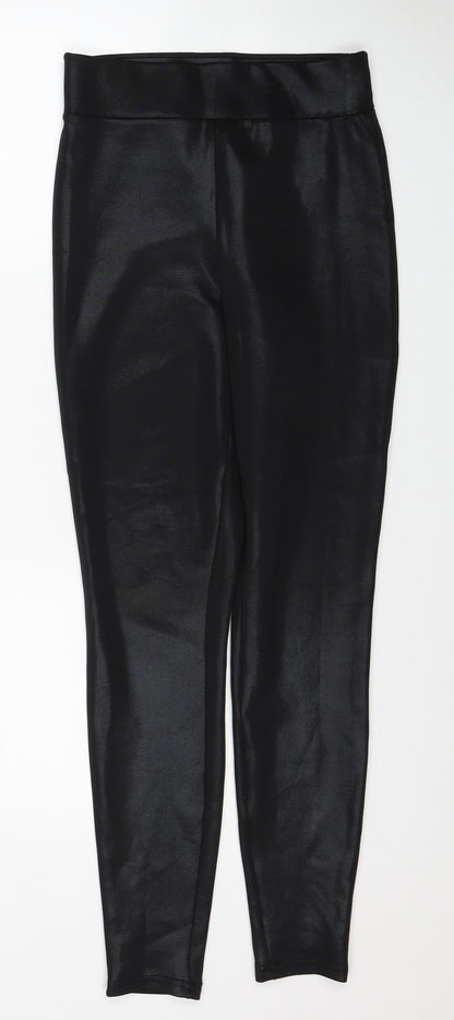 Womens UK Size 8 Papaya Regular Fit  Black Trousers