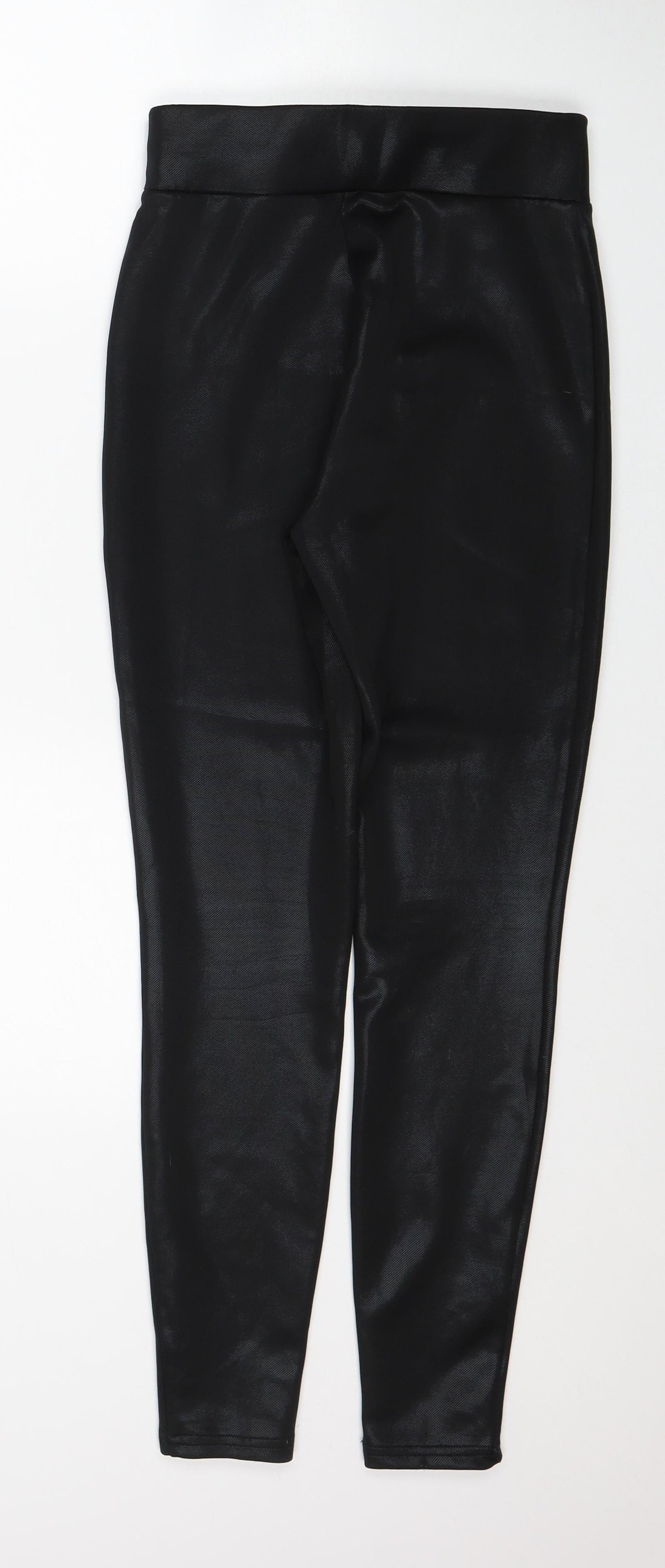 Womens UK Size 8 Papaya Regular Fit  Black Trousers