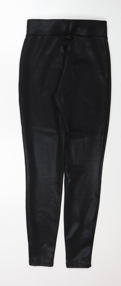 Womens UK Size 8 Papaya Regular Fit  Black Trousers