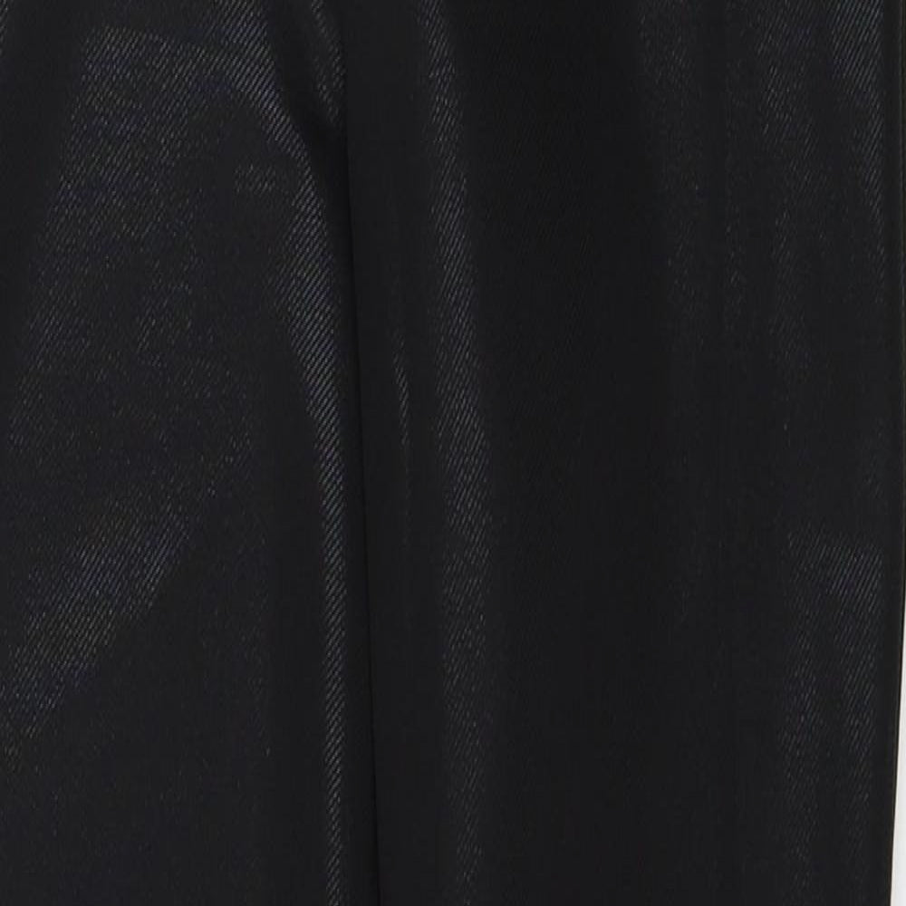 Womens UK Size 8 Papaya Regular Fit  Black Trousers