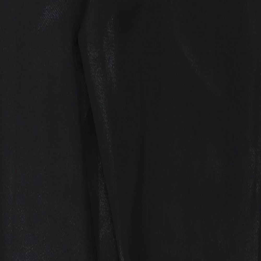 Womens UK Size 8 Papaya Regular Fit  Black Trousers