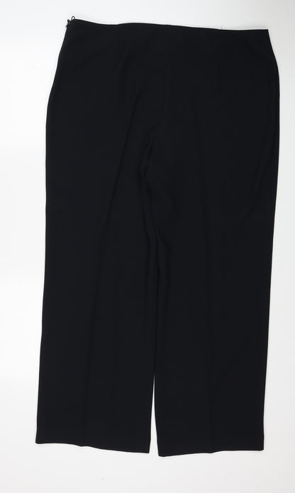 Womens UK Size 18 BHS Regular Fit  Black Trousers