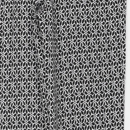 F&F Womens Multicoloured Geometric Polyester Trousers Size 6 Regular Zip