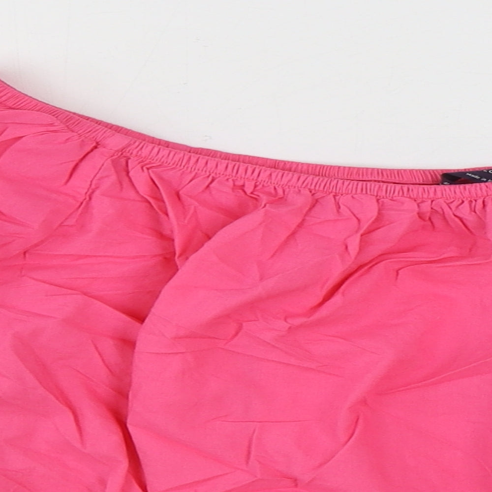 Womens UK Size 18 Marks and Spencer Pink Cropped Blouse