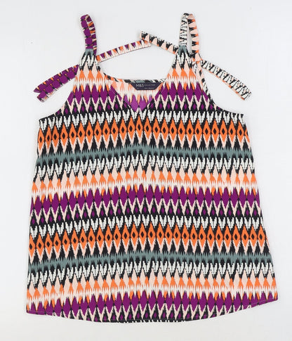 Womens UK Size 6 Marks and Spencer Multicoloured Basic Tank