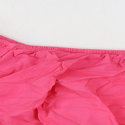Womens UK Size 16 Marks and Spencer Pink Cropped Blouse