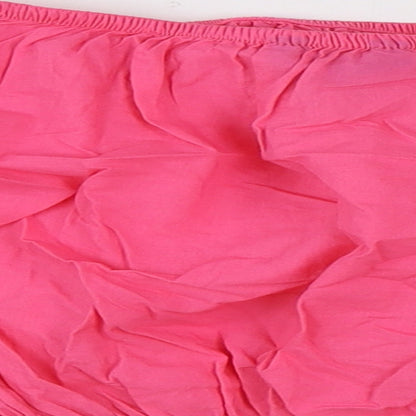 Womens UK Size 16 Marks and Spencer Pink Cropped Blouse