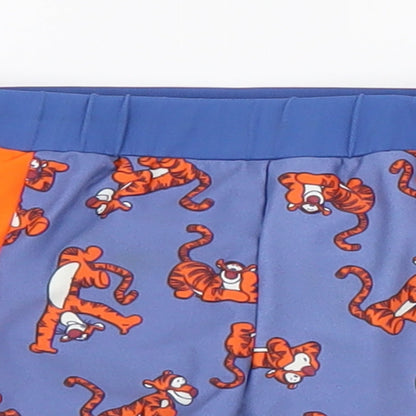 George Boys Blue Geometric Polyester Cropped Trousers Size 6-9 Months