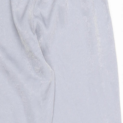 Preworn Womens Grey Polyester Trousers Size S Regular