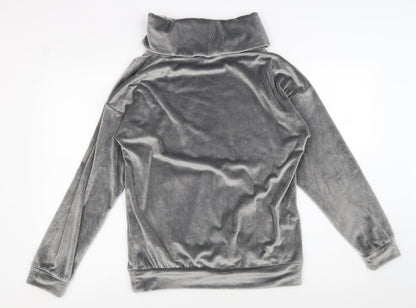 Nutmeg Womens Grey Roll Neck Polyester Pullover Jumper Size 10