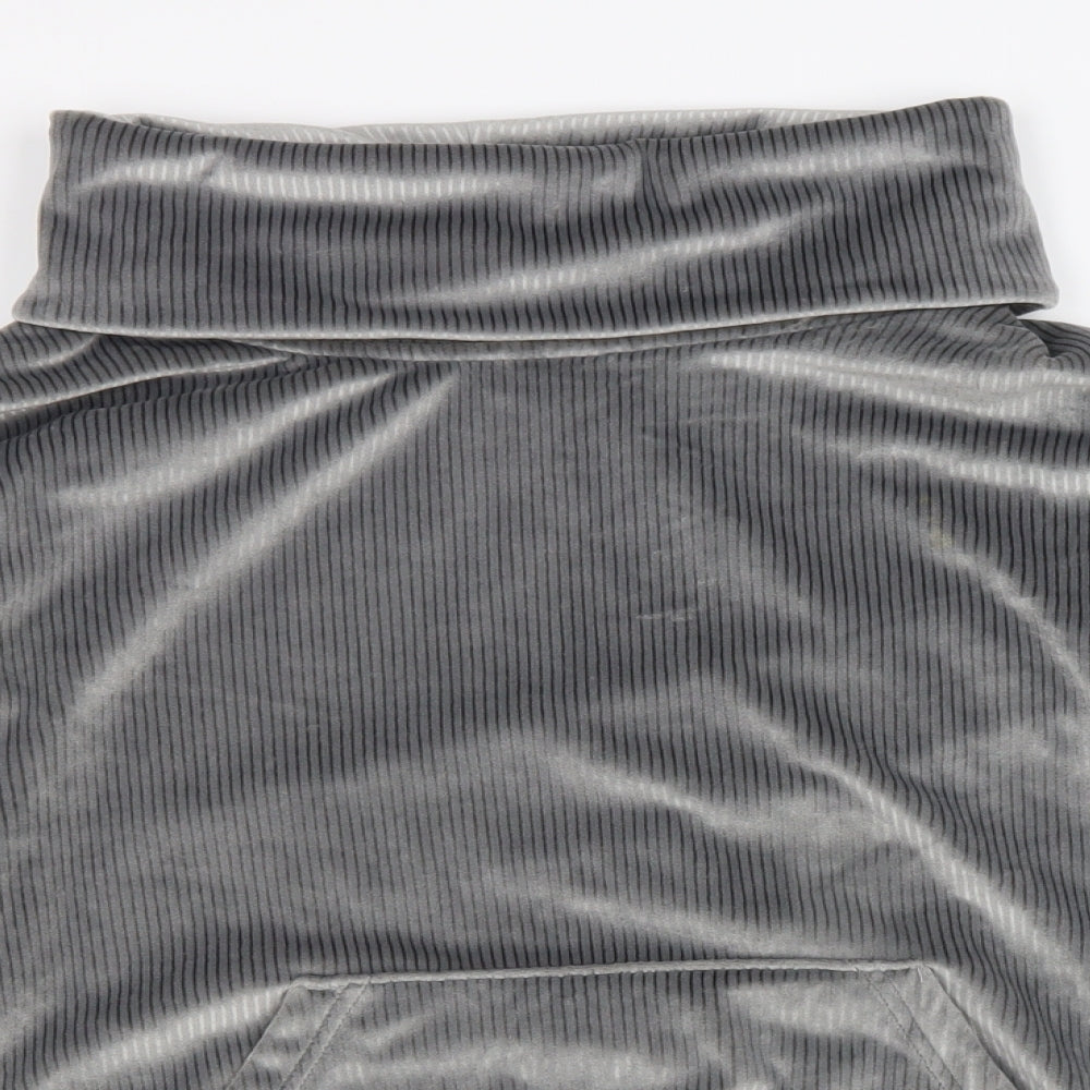 Nutmeg Womens Grey Roll Neck Polyester Pullover Jumper Size 10