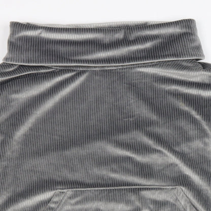 Nutmeg Womens Grey Roll Neck Polyester Pullover Jumper Size 10