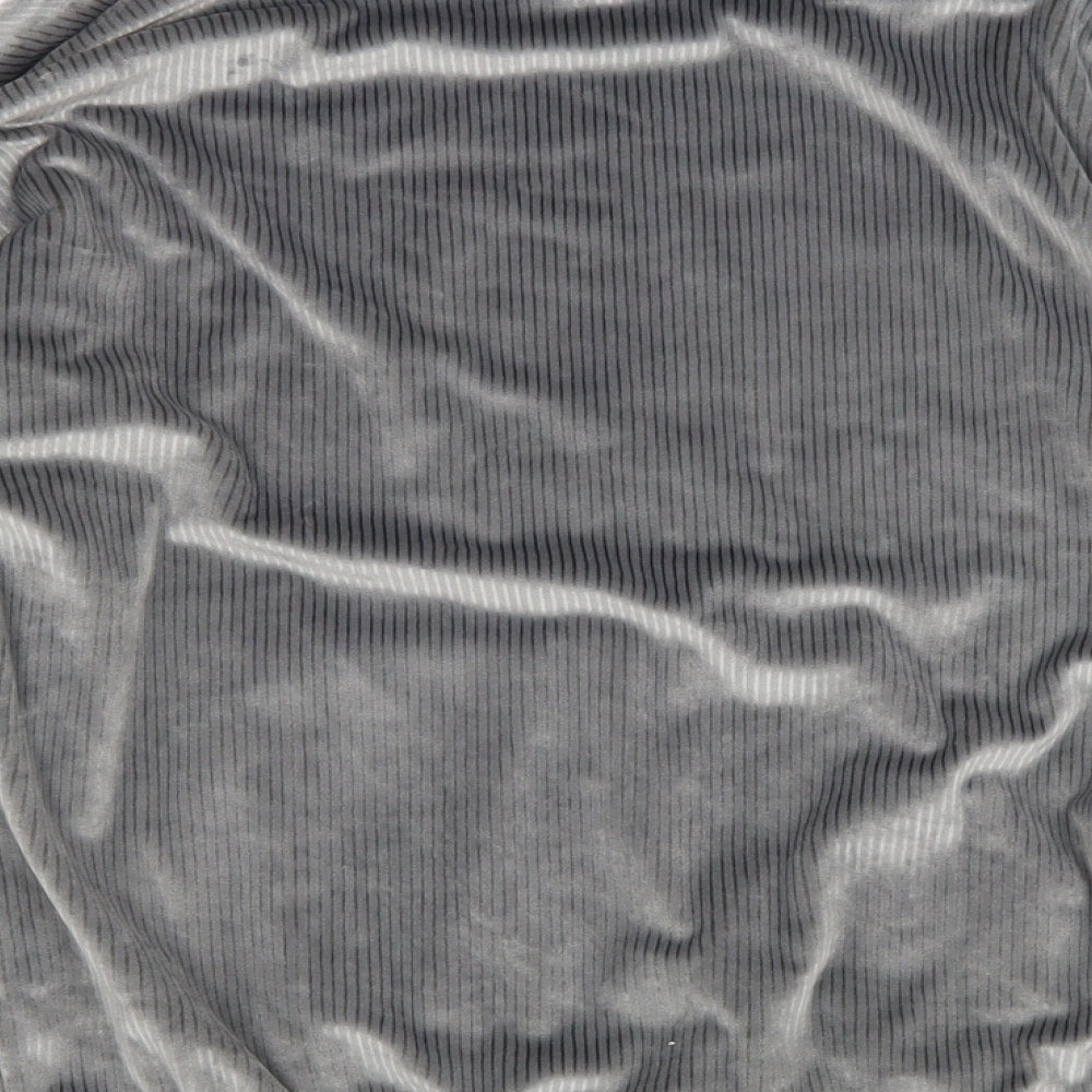 Nutmeg Womens Grey Roll Neck Polyester Pullover Jumper Size 10