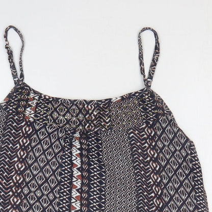 Womens UK Size 14 Debenhams Multicoloured Camisole Tank