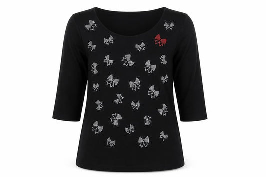 Womens UK Size M BM Black Basic T-Shirt