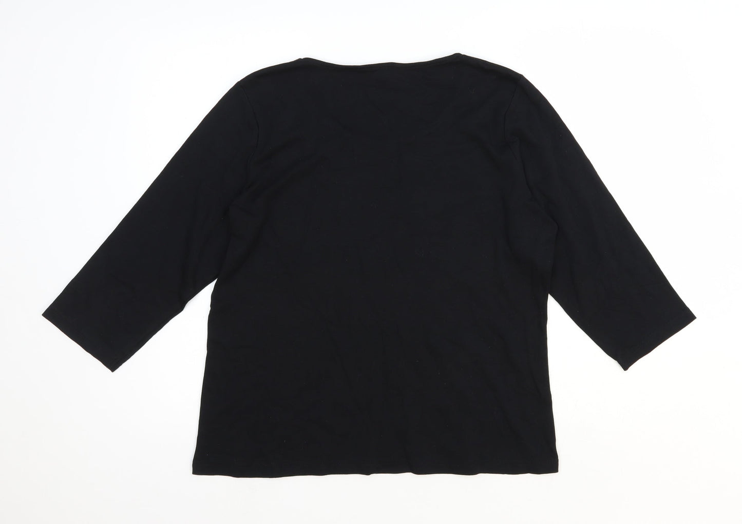 Womens UK Size M BM Black Basic T-Shirt