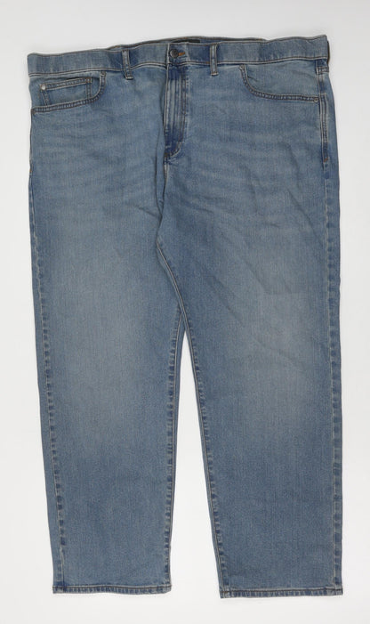 Womens UK Size 44 in Marks and Spencer Regular Fit Straight Blue Jeans