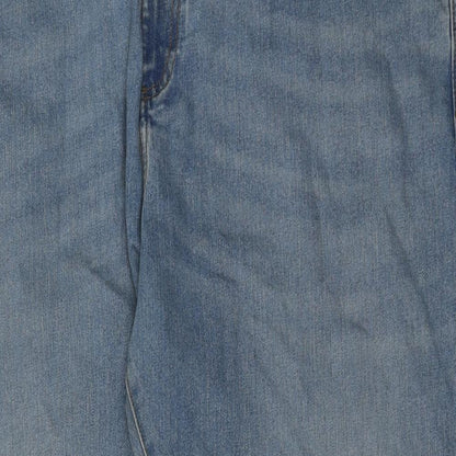 Womens UK Size 44 in Marks and Spencer Regular Fit Straight Blue Jeans