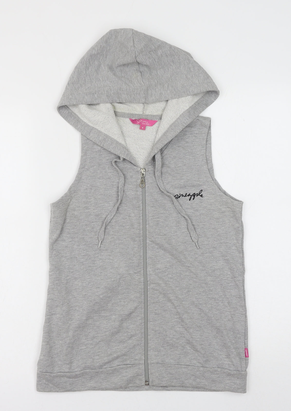 Debenhams Womens Grey Cotton Full Zip Sweatshirt Size 8 Zip