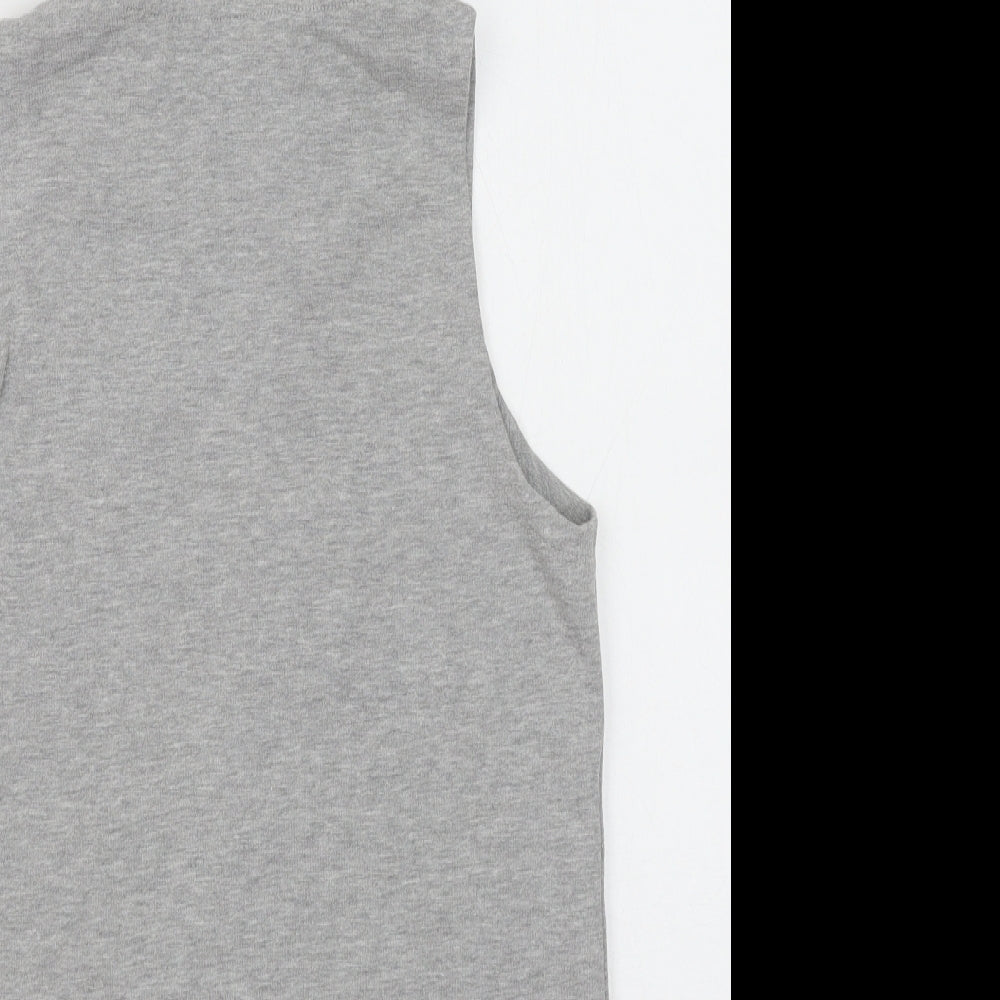 Debenhams Womens Grey Cotton Full Zip Sweatshirt Size 8 Zip