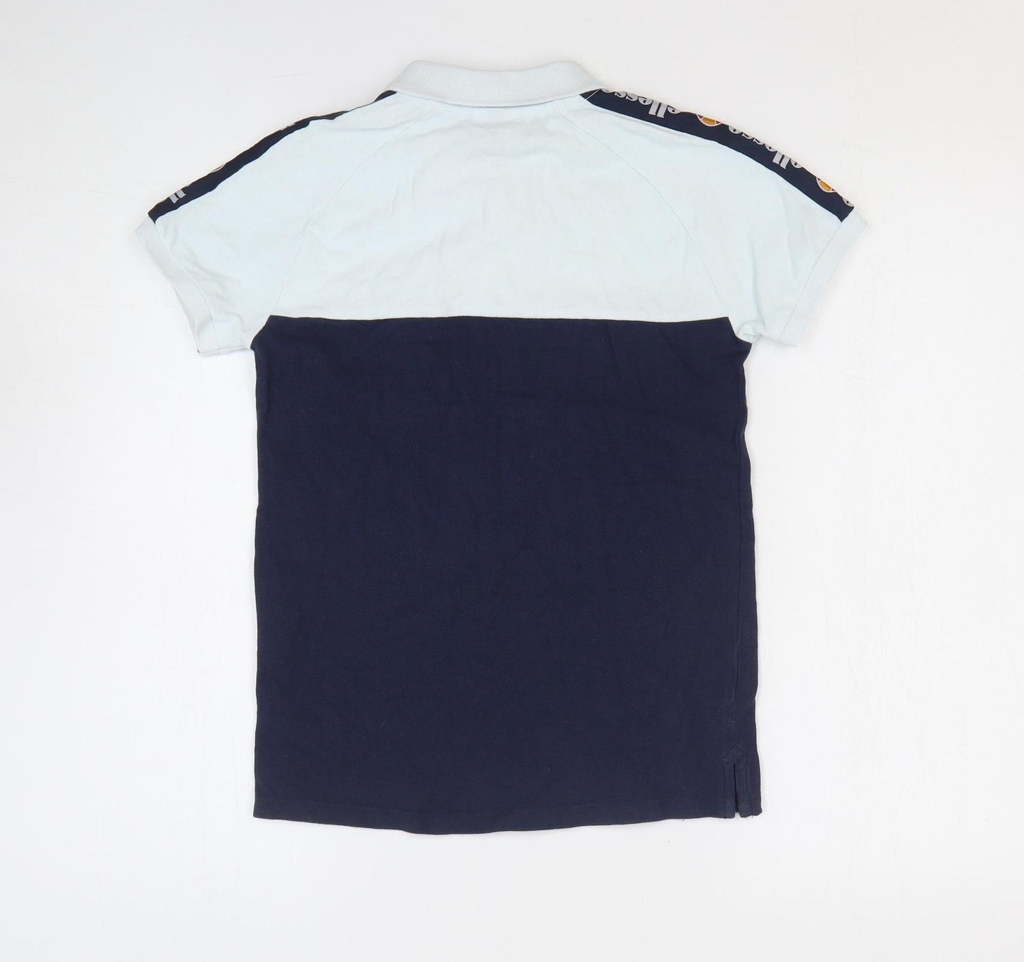 ellesse Boys Blue Cotton Basic Polo Size 10-11 Years Collared Button