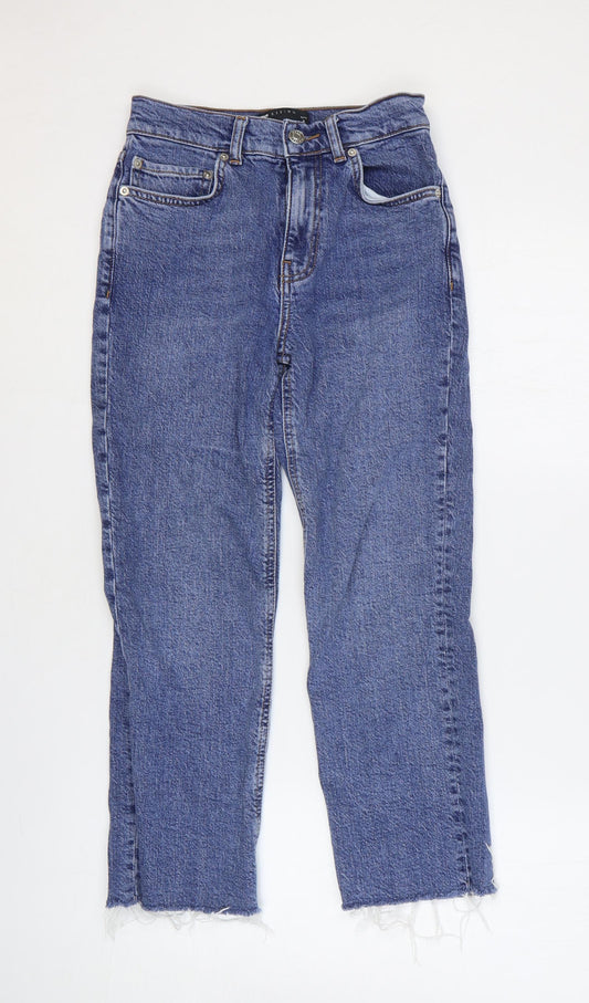 ASOS Womens Blue Cotton Straight Jeans Size 26 in L28 in Regular Zip