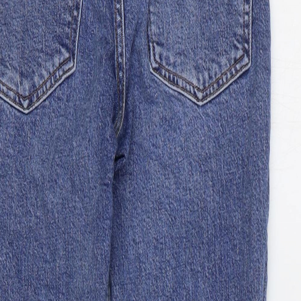 ASOS Womens Blue Cotton Straight Jeans Size 26 in L28 in Regular Zip