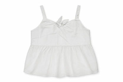 NEXT Girls White 100% Cotton Basic Tank Size 9 Years Square Neck Pullover