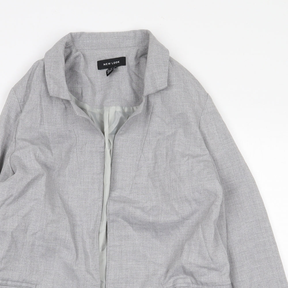 Womens UK Size 6 New Look Grey Jacket