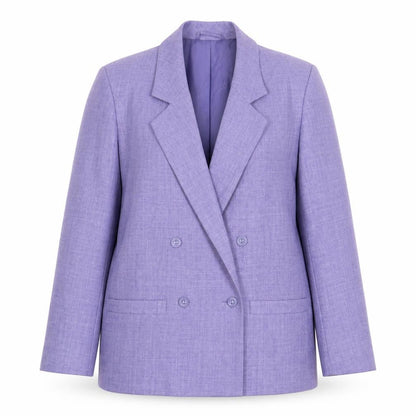 The Dunedin Tradition Womens Purple Polyester Jacket Blazer Size 12