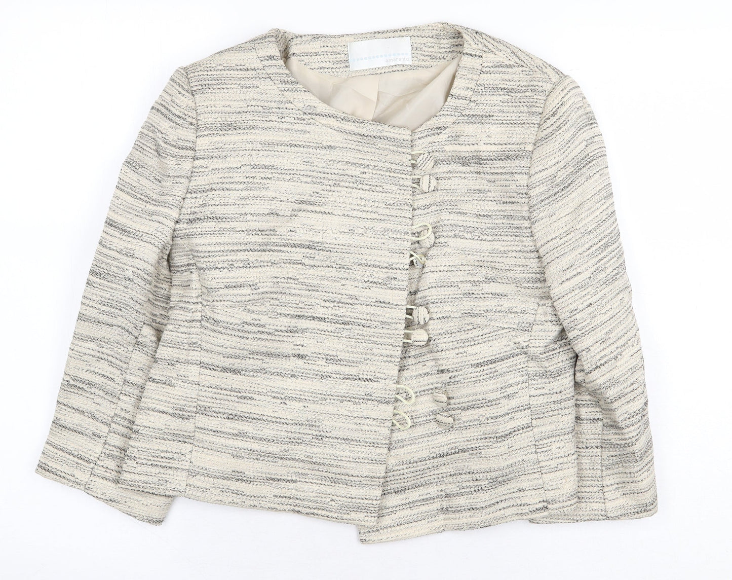 Womens UK Size 14 AMARANTO Beige Jacket