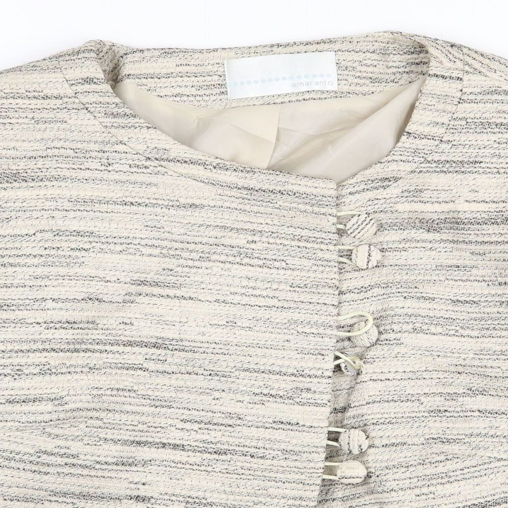 Womens UK Size 14 AMARANTO Beige Jacket