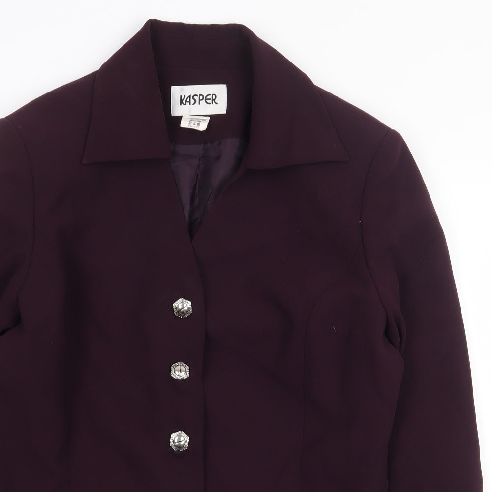 Womens UK Size 8 Kasper Purple Jacket
