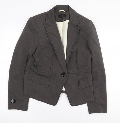 Marks and Spencer Womens Grey Jacket Size 14 Button