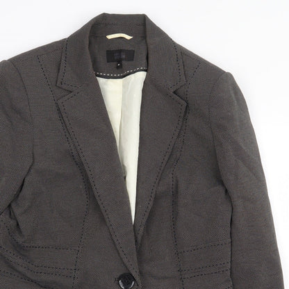 Marks and Spencer Womens Grey Jacket Size 14 Button