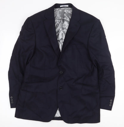 Mens UK Size 38 The Label Regular Blue Suit Jacket