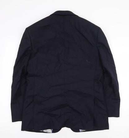 Mens UK Size 38 The Label Regular Blue Suit Jacket