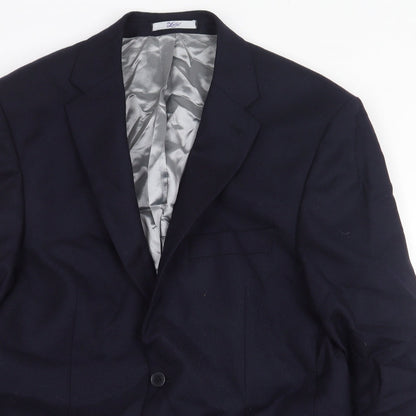 Mens UK Size 38 The Label Regular Blue Suit Jacket