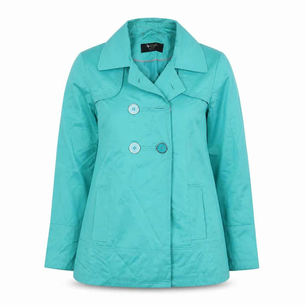 Womens UK Size 12 BHS Green Pea Coat