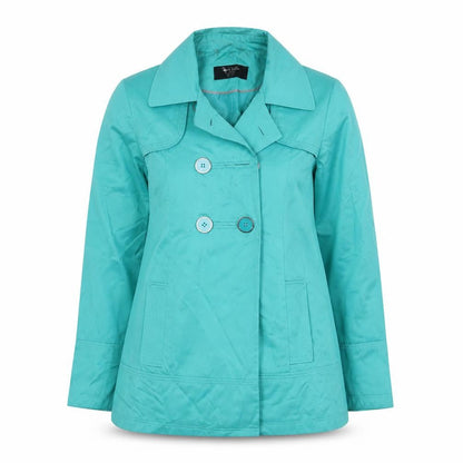 Womens UK Size 12 BHS Green Pea Coat