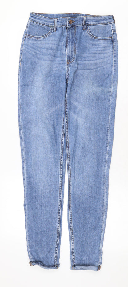 Womens UK Size 10 H&M Regular Fit Skinny Blue Jeans