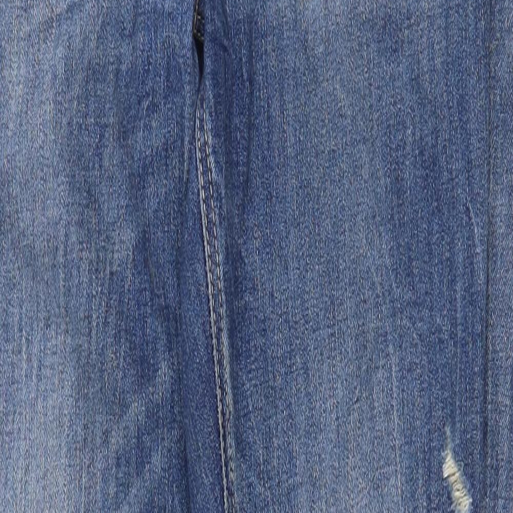 NEXT Womens Blue Cotton Skinny Jeans Size 10 Regular Zip