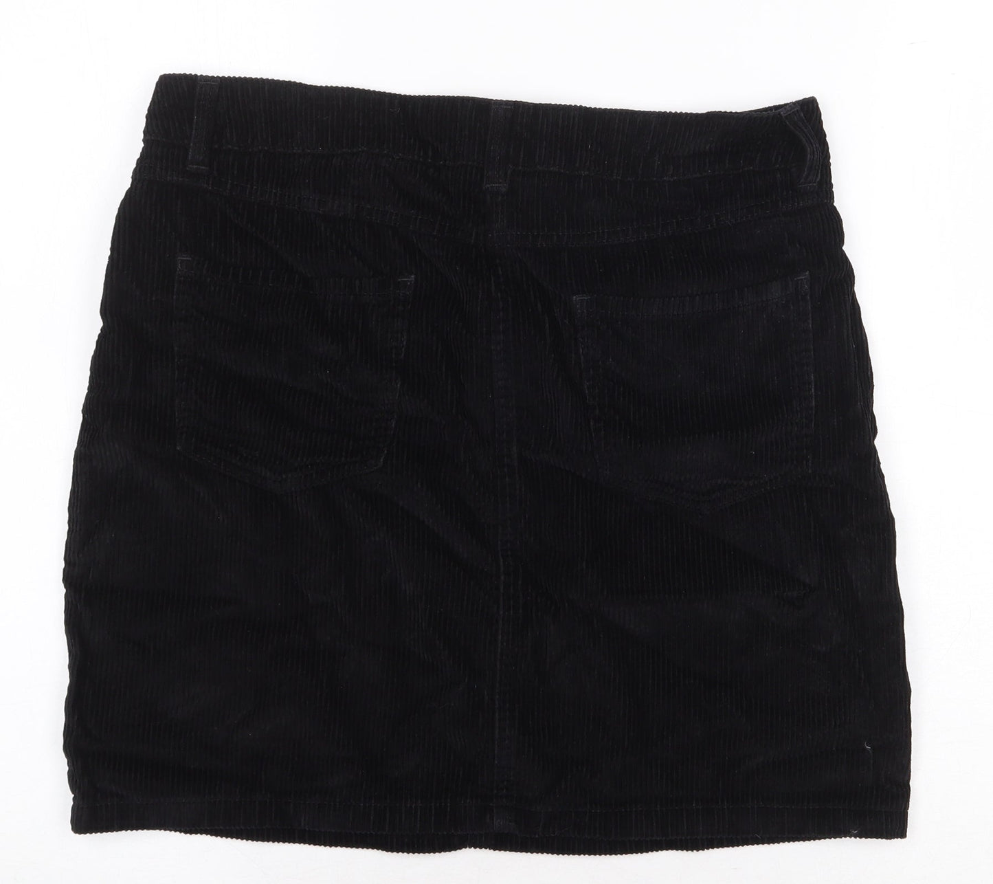 NEXT Womens Black Polyester Cargo Skirt Size 32 in Zip