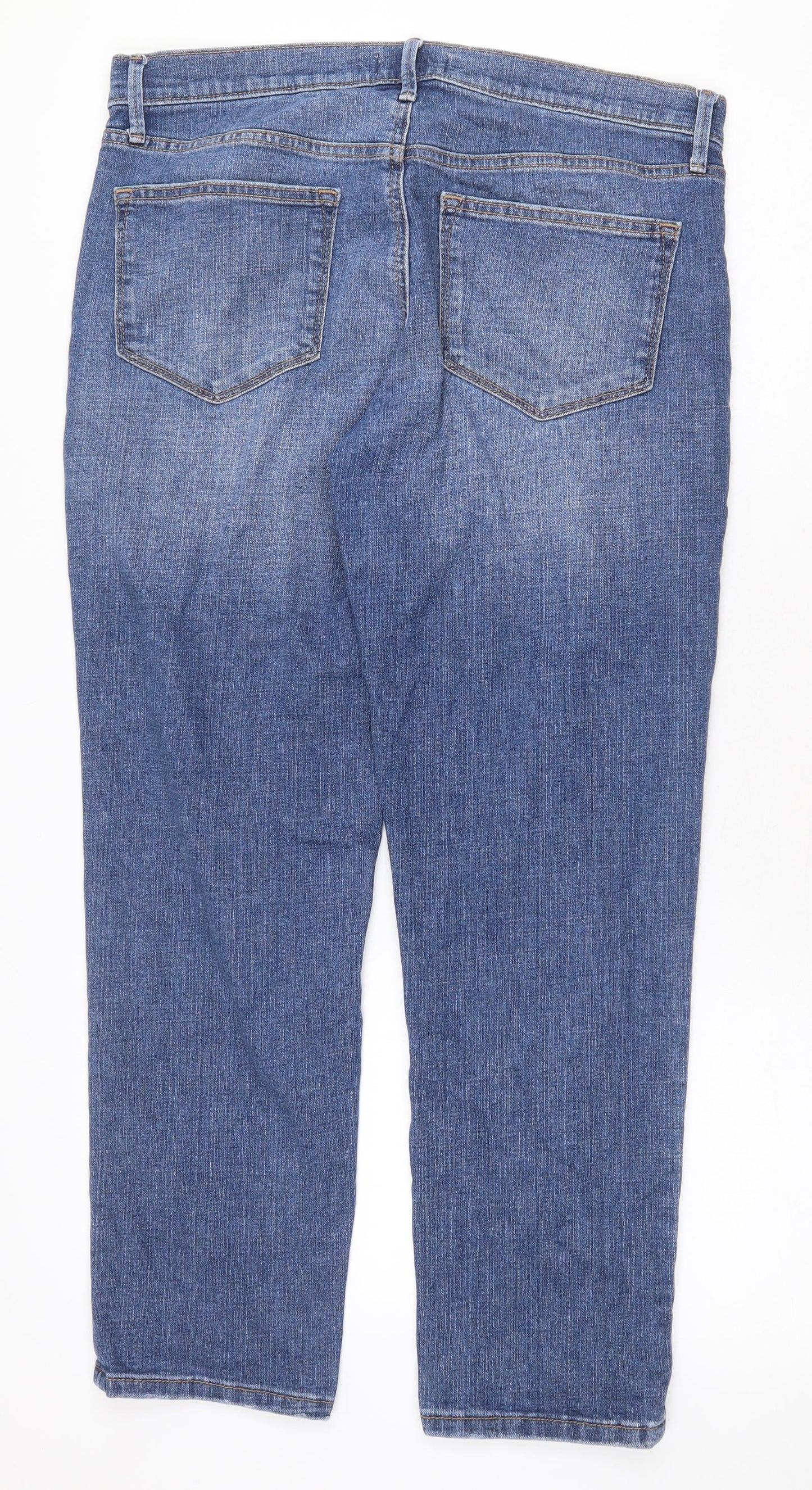 Sonoma Womens Blue Cotton Skinny Jeans Size 34 in Regular Zip