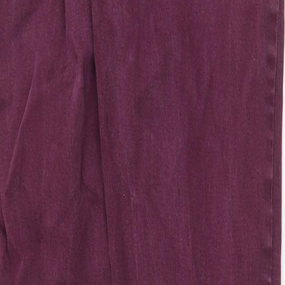 Dorothy Perkins Womens Purple Cotton Skinny Jeans Size 12 Regular Zip